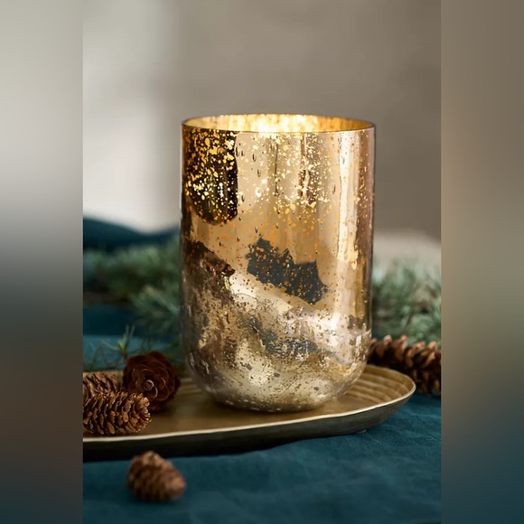 Anthropologie Illume Radiant Metallic Candle Holiday Large NEW!